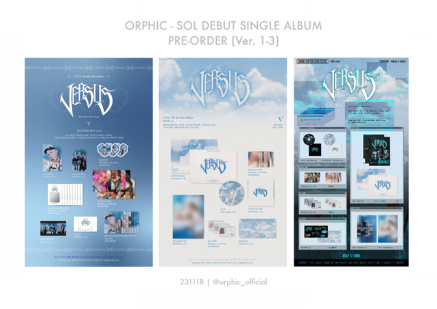 ORPHIC SOL (오르픽 솔) ‘VERSUS’ Album Pre-Order