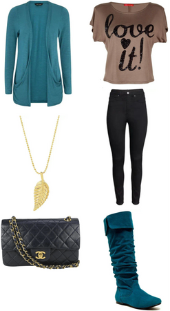Teal Autumn Outfif