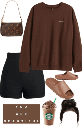 brown oversized jumper