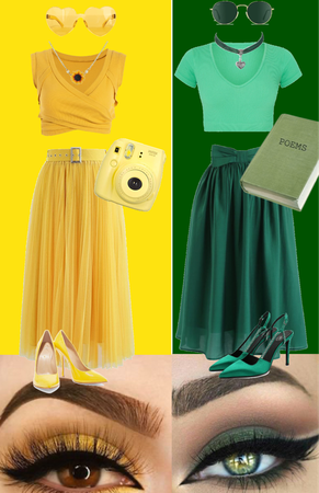 Yellow and Green Outfits