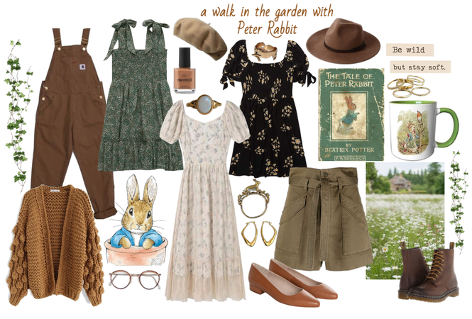 a walk in the garden with Peter Rabbit