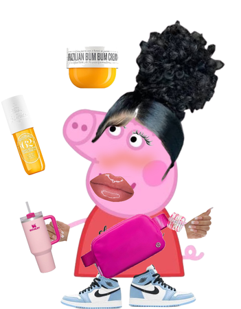 baddie Peppa going on a lunch date with her bf