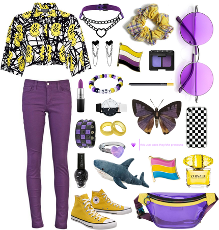Non-Binary - Yellow/White/Purple/Black