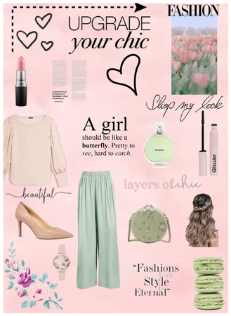 Green and pink outfit💗