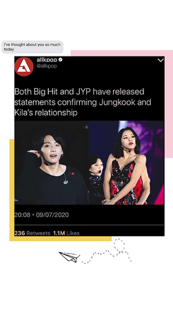 Kila and Jungkook’s relationship confirmed!