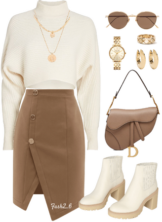 brown and beige