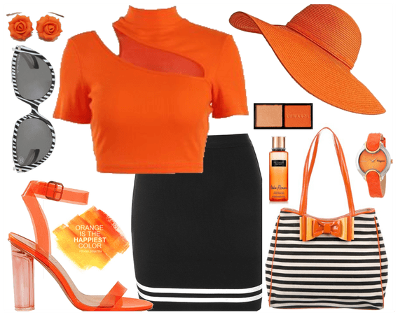 Orange and stripes