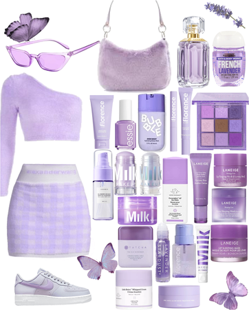 Purple butterfly outfit