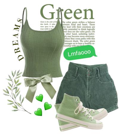 green outfit!💚