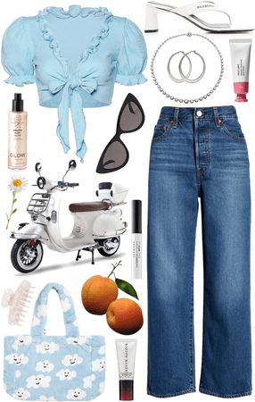 let’s take the scooter to brunch! 🛵🥐☕️🍑