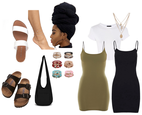 dress and shirt headwrap combo