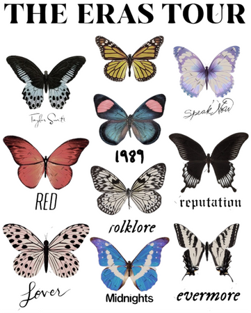 Butterfly’s as Taylor swift albums