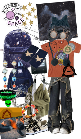 space oc moodboard/outfit