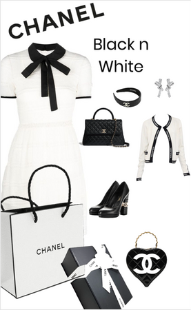 black n white springtime Chanel