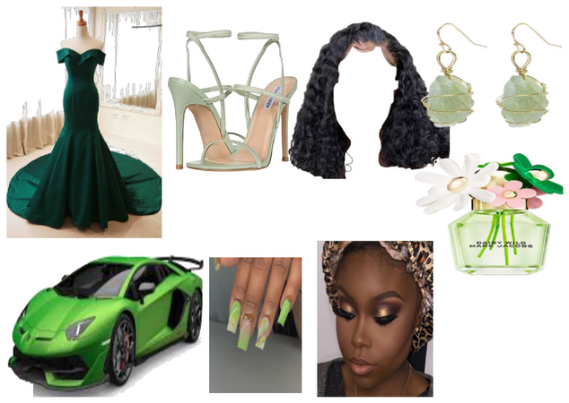 green prom dress