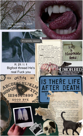 cryptidcore moodboard