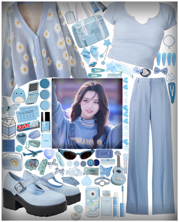 Light Blue Outfit (Yang Chaoyue inspired) 밝은 파란색 옷