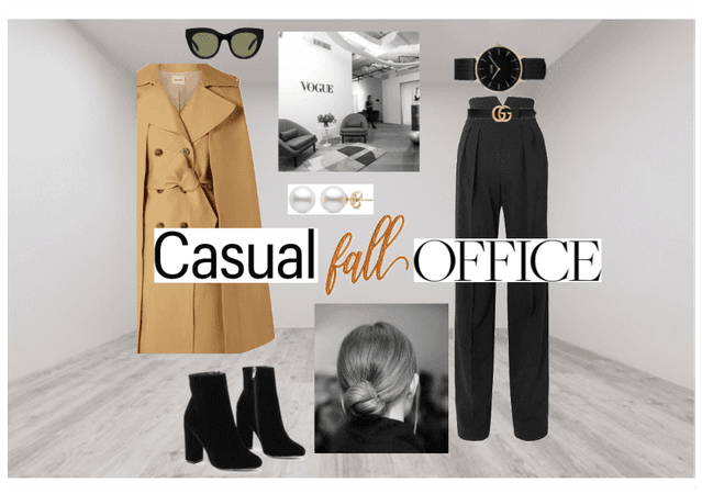 casual fall work office outfit