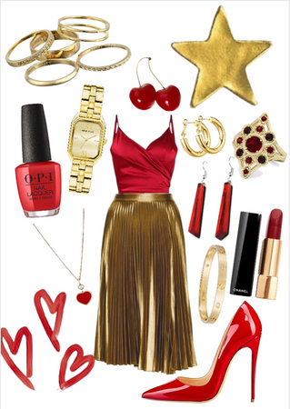 Red and Gold Color Combo!