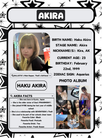 BALLISTIX 아키라 (AKIRA) November Profile