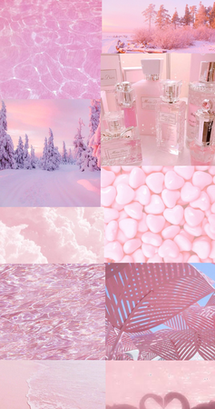 pink aesthetic mood board