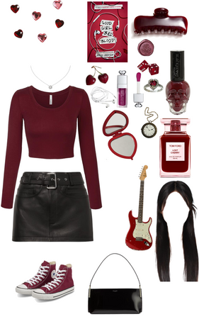 Dark Red Outfit!