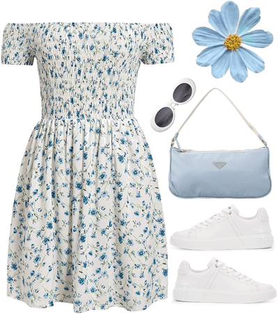 dress with sneakers