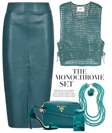 Teal outfit