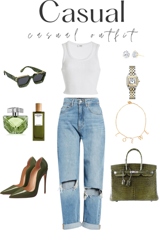 Casual outfit - army green