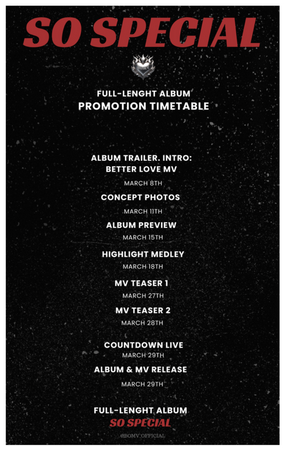 [TIMETABLE] ALBUM 'SO SPECIAL' | @bomv_official