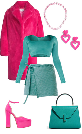 pink and teal challange