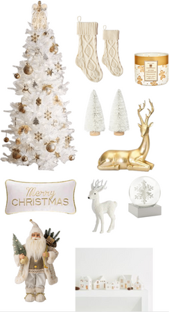 gold and white Christmas