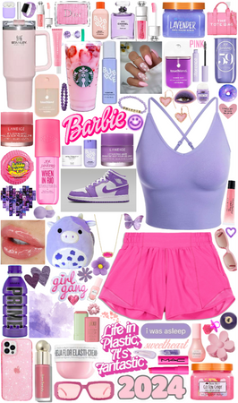 pink and purple outfit
