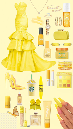 sunny yellow outfit