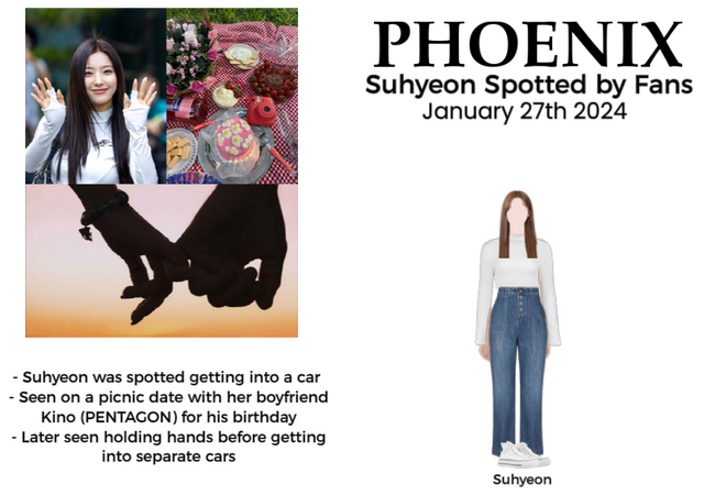 PHOENIX (피닉스) Suhyeon Spotted by fans