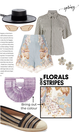 florals and stripes