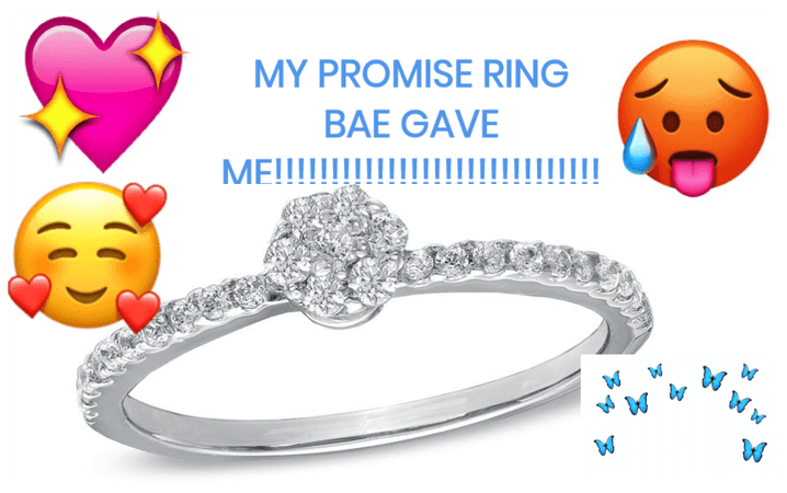 MY PROMISE RING BAE GAVE ME !!!!!❤️😙