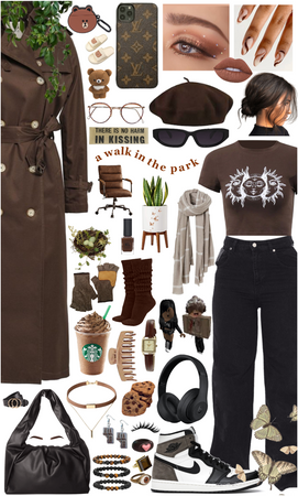 brown trench coat
