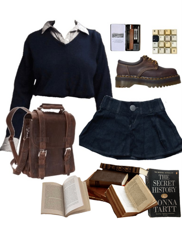 navy blue schoolgirl outfit :)