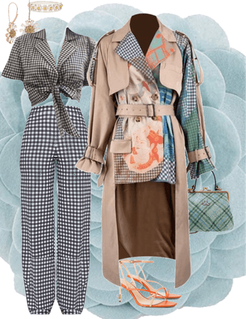Spring Trench Coat: Gingham Up