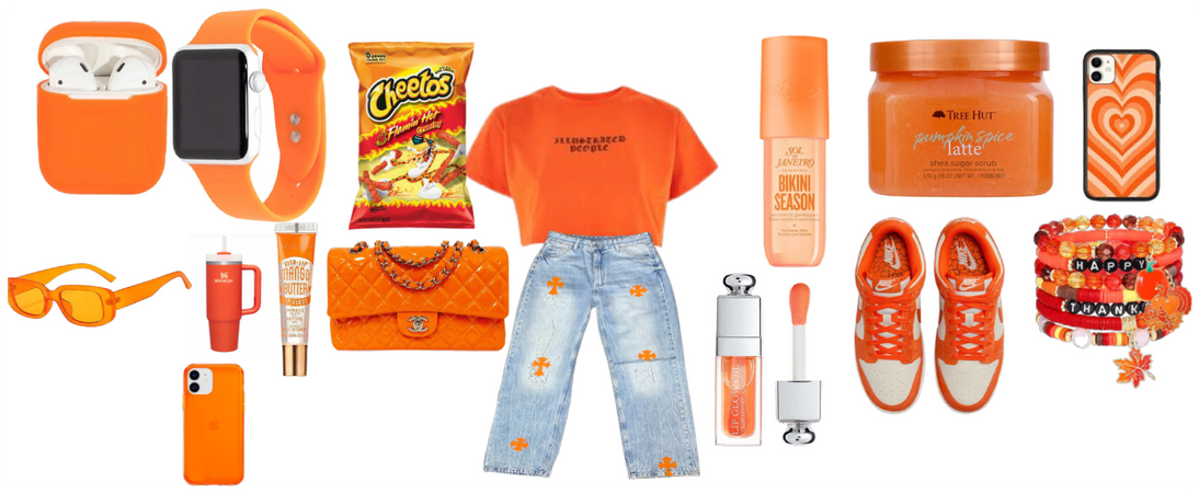 orangee outfit