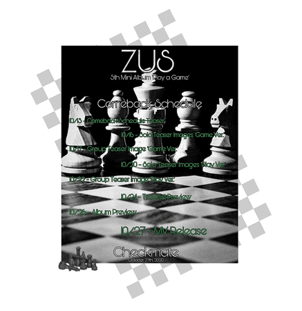 Zus// Comeback Schedule 5th Mini Album ‘Play a Game’