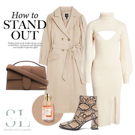 Neutral outfit | beige trench coat