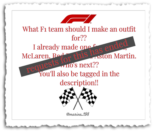 F1 Outfit Requests🏎️