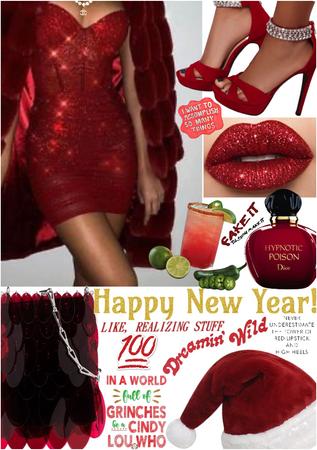 New Years lady in red xox