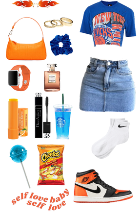 Casual Orange and blue