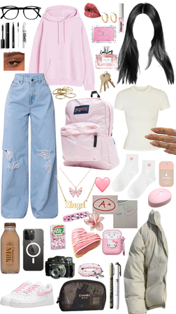 school day _ pink outfit