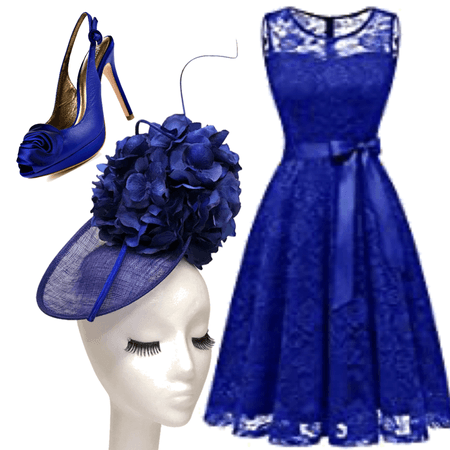 Royal Blue Fascinator for Race Day