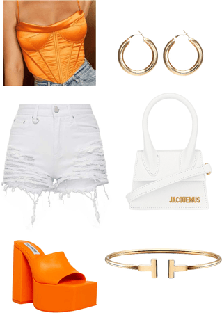 orange & white