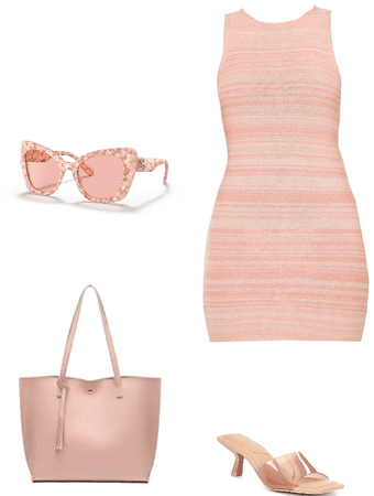 peach outfit by allin